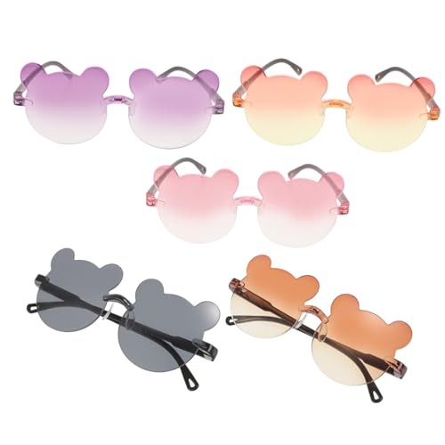5pcs Boys and Girls Sunglasses Cute Cartoon Uv Eyewear for Parties Birthdays and Festivals Adorable Styles for