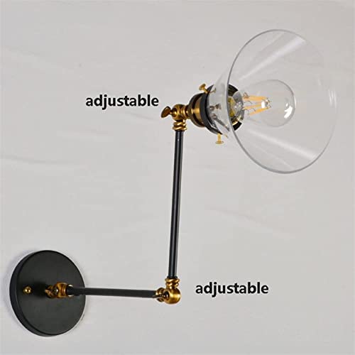 Luz de tocador de baño apliques vintage de cristal orientables 5