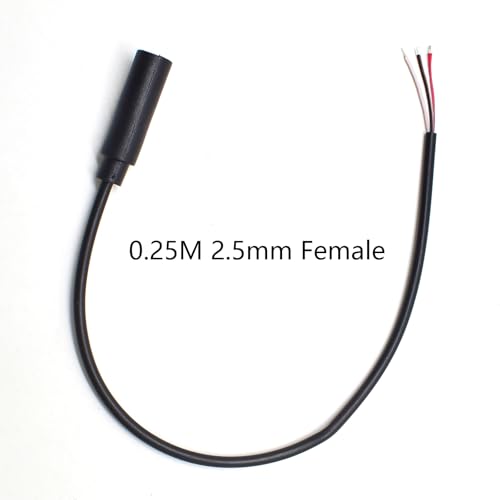 5PCS 0.25M 2.5mm Stereo TRS Cable Audio miniatura 2