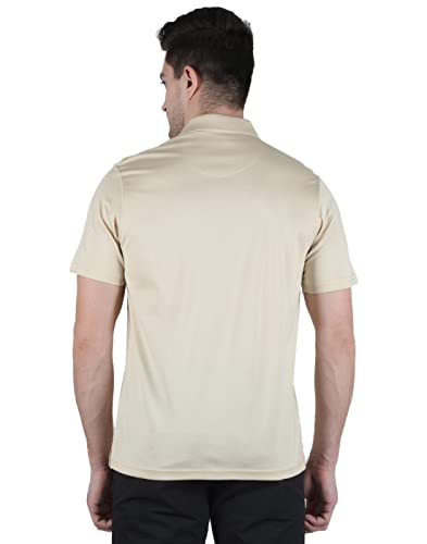 Image of Monte Carlo Mens White Plain Collar T-Shirt |22203606-1