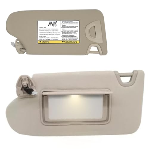 OFHZ Replacement Left Driver Sun Visor with Illuminated Mirror for Nissan Altima 2013-2018, Replaces OEM 96310-3ET0A(Beige(Left