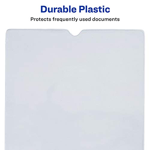 Avery Top-Load Clear Vinyl Envelopes with Thumb Notch, 9 x 12 inches Insert Size, 10 per Pack (74804)