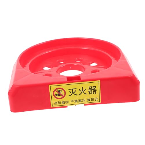 ARTIBETTER Floor Base for Fire Extinguisher Red Floor Fire Extinguisher Bracket Fire Extinguisher Retainer Fire Extinguisher Floor Bracket Plastic