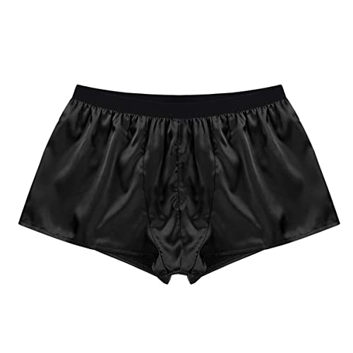 Men's Satin Silky Boxer Shorts Underwear Summer Sports Panties Short Pants Swimwear4