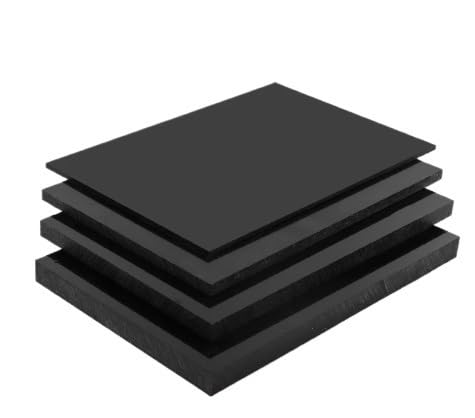 Lámina de plástico ABS negro de 100x200mm para maquetas y reformas en el taller de casa