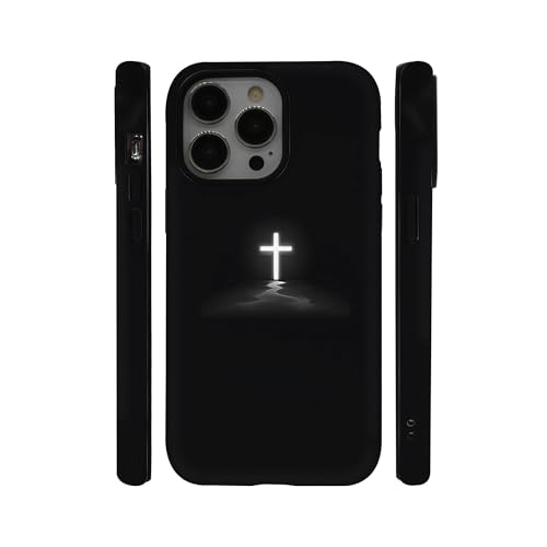 qizjio Cross Phone Case Shockproof Protective Christian Jesus Phone Cases for iPhone 15 Pro Max