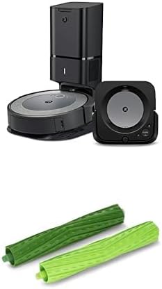 Bundle of iRobot Roomba i3+ EVO (3550) Robot Vacuum and Braava Jet m6 (6113) Robot Mop w/iRobot Authentic Replacement Parts - Multi-Surface Rubber Brushes
