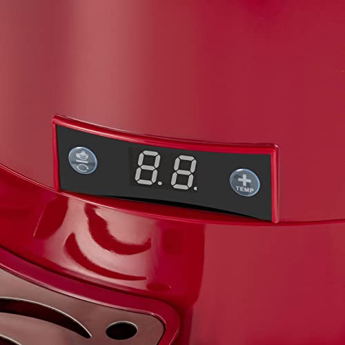 VPABES Commercial Hot Chocolate Dispenser, Stainless Steel Electric Hot Chocolate Heating and Mixing Machine, 5L Automatic Hot Drinks Maker for Hot Milk, Tea, Mulled Wine, Saki, Soybean, Butter