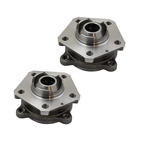 Image of TRQ Front Left and Right Wheel Bearing & Hub Assembly Set with ABS Sensor 2 Piece for 17-19 Audi A4 17-19 A4 allroad 18-19 A5 Sportback 18-19 Q5 17-19 Q7 18-19 S4 18-19 S5 18-19 S5 Sportback 18-19 SQ5