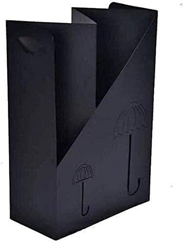 Support de parapluie en fer forgé noir au design minimaliste