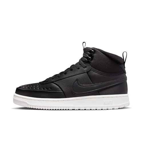 Nike Men's Court Vision Mid Winterized Shoes, Black/Black-Phantom, 9