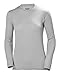 Helly Hansen HH Tech Crew Camiseta Deportiva Manga Larga, Mujer, Gris (Light Grey), S