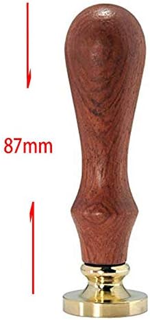 YGHM Bike Wax Seal Stamp Kit Wood Gift Box Rosewood Handle Wax Beads Melting Spoon Set,Wedding Invitations Letters Seal Stamp