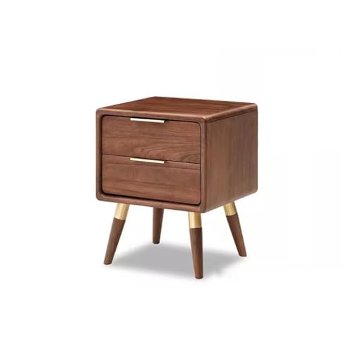 RKVXCJHDR Mesitas De Noche Mesita de Noche de Nogal Negro, mesita de Noche, Mueble de Dormitorio Sencillo nórdico, Armario de Almacenamiento Mesas De Noche para Dormitorio