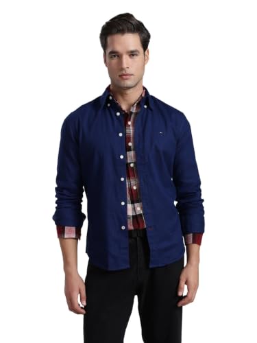 Image of Solid Regular fit Cotton Shirt