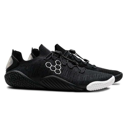 VIVOBAREFOOT Motus Flex | Womens Barefoot Zero-Drop Trainers | Improves Strength & Stability | Lightweight for Training & Running | Grounding Shoes | Obsidian