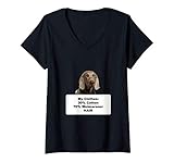 Photo Gallery donna funny shedding dog weimaraner maglietta con collo a v Photo Gallery donna funny shedding dog weimaraner maglietta con collo a v