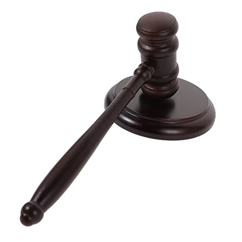 Juego de mazo y bloque, martillo de subasta, martillo de subasta, accesorio de disfraz de mazo de juez, herramienta de juicio judicial, mazo de juez de abogado, mazo de madera, mazo de abogado for cos