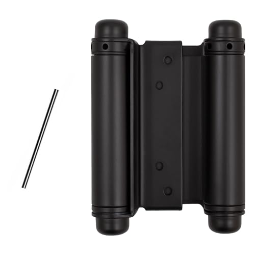 Bohaner 2X 4'' Double Action Spring Hinges 304 Stainless Steel Dual Swinging Door Hinges Loaded Spring Loaded Door Swing Hinge Stainless Steel Self-Closing for Cafe Saloon Door - Image 3