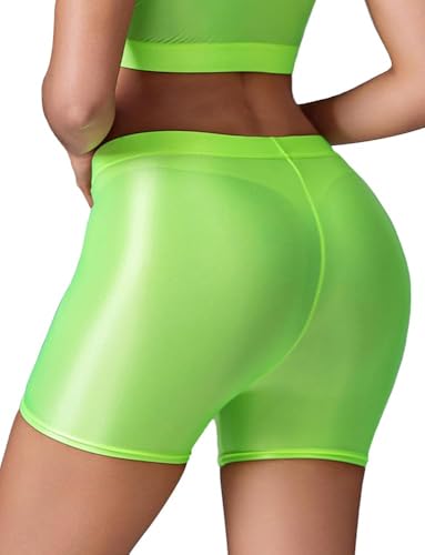 Short de danse sexy transparent SEAUR pour femme en maille fine