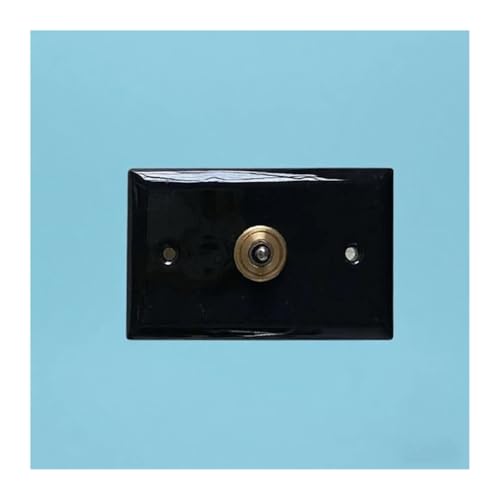 Interrupteur céramique noir va-et-vient commande simple double pour maison carrée - 3