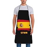 Delantal De Cocina España Bandera Española Antiincrustante Profesional Delantal Impermeable Mandiles Para Cocina Hornear Casa