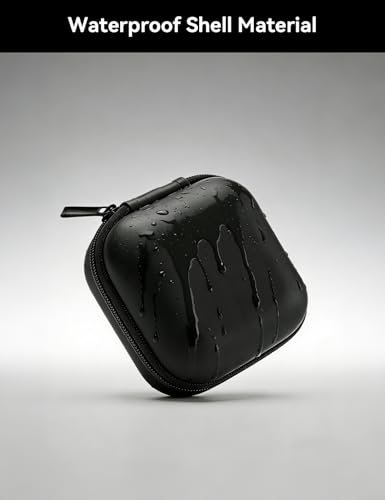 Image of MAS CARNEY Earphone Case, Headphone Earbud Hard Protective Carrying earplug Case Bag for Wired Earphones MP3 Small Items