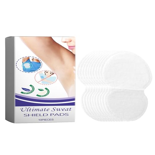 Parches Antitranspirantes para Axilas - 10 Parches Invisibles contra el Sudor - Almohadillas Axilares para Mujeres con Sudoración - para Piel Sensible y Control del Olor Corporal y Cuidado Personal