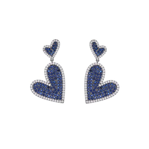 Boucles d'oreilles coeur en argent CFWSHJ le cadeau romantique idéal