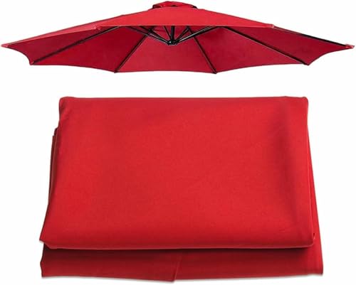Cubierta de repuesto para sombrilla cuadrada y voladiza de patio con toldo universal de 6 u 8 brazos
