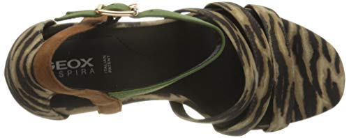 Geox D Genziana High A, Sandali Punta Aperta