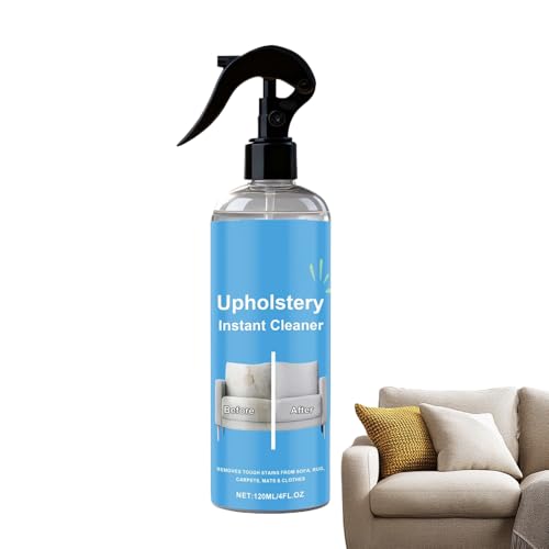 Upholstery Cleaner | 120ml Instant Cleaning Supplies,Couch Cleaner Spray Stain Remover,for Home Bedroom Living Room Bathroom Laundry Bed Carpet Clothes Shoe
