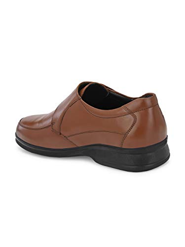 Image of Eego Italy Men's Genuine Leather Plus Size Formal Fastening Slip On Shoes