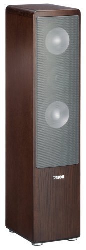 Ergo 670 DC 2.5-Wege Bassreflex-Standlautsprecher (110/170 Watt, Bi-Wiring-/Bi-Amping-Anschlussfeld) wenge braun (Stück)