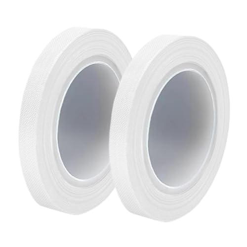 MOUMOUTEN 2 Rollos 10m × 10mm Cinta PTFE Blanco Alta Temperatura,Tela Aislante Vinilo Térmico Sublimación Cinta de Prensa para Máquina Selladora al Vacío