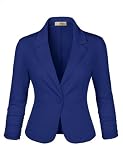Hybrid & Company Women's Ponte Cardigan Blazer JK1131 Royal S