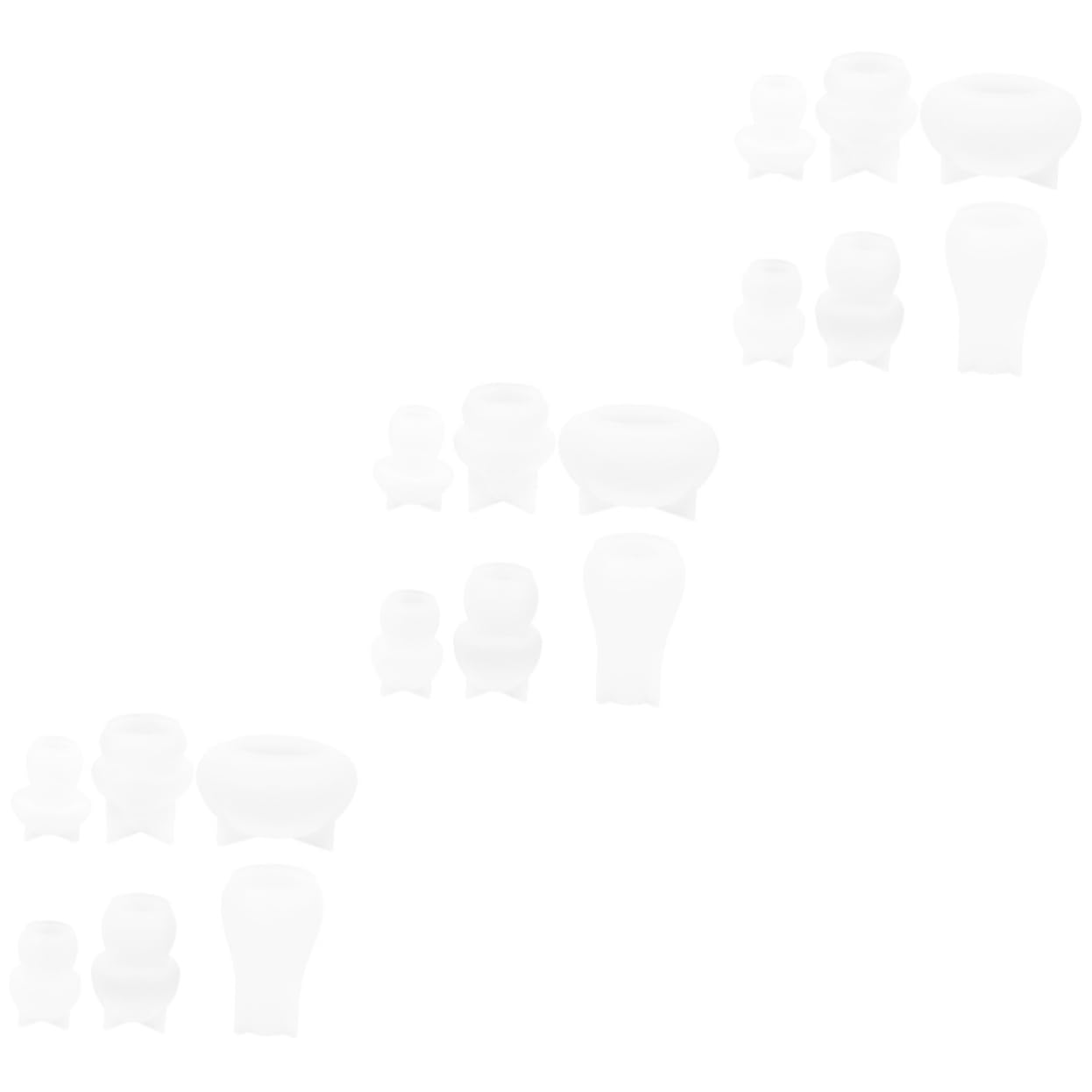 Lurrose 3sets Stampi Silicone Per Decorazioni Forma Di Fungo Mold Per Creazioni Fai Te Di Ornamenti e Epossidica Per Regali e Decorazioni Artigianali