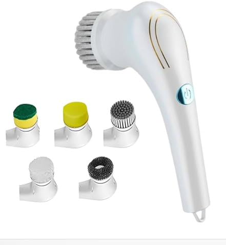 Bathroom Cleaning Brush with Wiper Tiles Cleaning Brush Floor Scrub Bathroom Brush with Long Handle 120° Rotate Bathroom Floor Cleaning Brush Home Kitchen (5 in 1 Magic Brush) (B0D2TBBSHF) Amazon Price History, Amazon Price Tracker