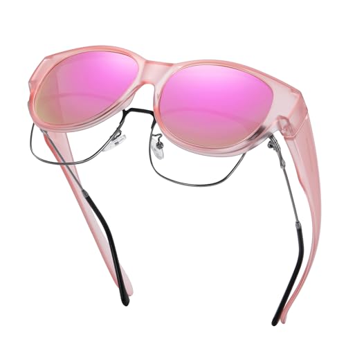 Image of GEGURI Polarized Sunglasses Fit Over Glasses for Men Women, Oversized Square Sun Glasses UV400 Protection Shades