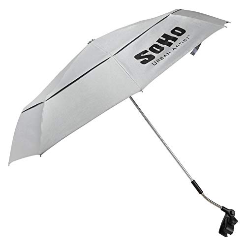 Soho Urban Artist Uv Sunscreen Umbrella - Blocks Uv Rays & Waterproof - A Safer Environment For Outdoor Painting, Artists, & Crafts - Single #TOP2
