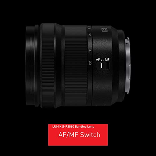 Image of Panasonic LUMIX S5 Full Frame Mirrorless Camera (DC-S5BODY) and LUMIX S 20-60mm F3.5-5.6 L Mount Interchangeable Lens (S-R2060)