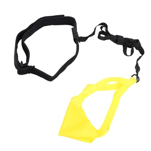 Paracaídas natación entrenamiento con cinturón plegable amarillo miniatura 5