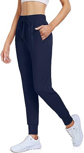 Ueu AM5-61-NAVY-L Women'S Joggers Pants Drawstring Workout Athletic Leggings Travel Running Sweats Gym Yoga Sweatpants thumb #1