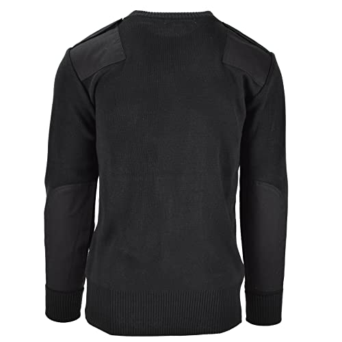 Original British Police Sweater Commando Black V-Neck Long Sleeve Men Pullover Military Security Jumper3