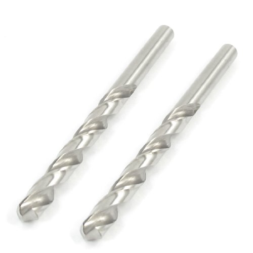 Aexit 7mm Diameter Tool holder HSS Straight drill hole Twist Drilling Bit for Electric Drills 2 Pcs Model:62as515qo300