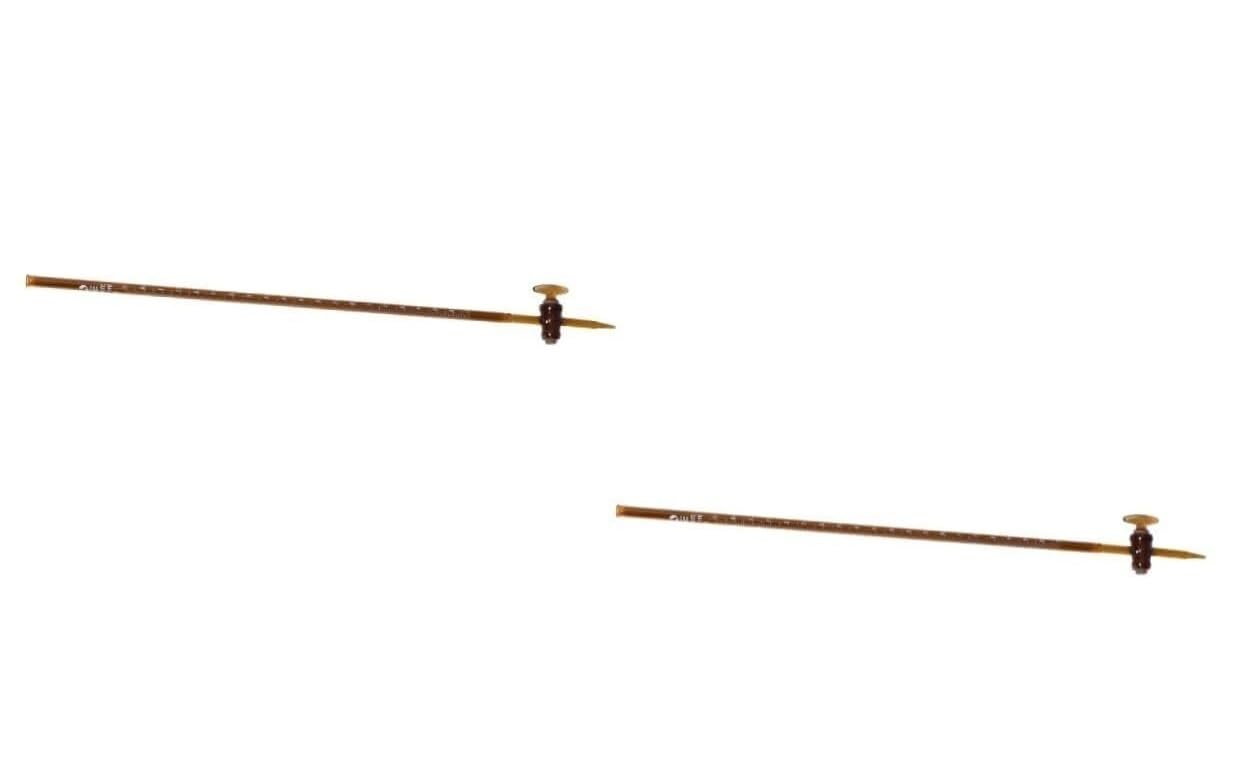 mikrobureta borokrzemowa, Zestaw szklanek do biuret Multicolor 10ml 25ml 50ml 2 szt(Brown,50ml)