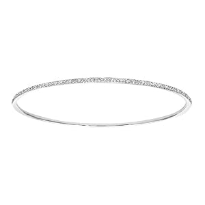 Naava Naava Damen-Armreif Pave Set 9 K Weißgold Diamant 0,56 ct Länge: 6, 5 cm