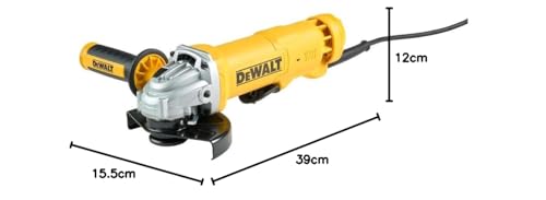 Amoladora angular DEWALT 125mm que reduce la fatiga con su mango antivibración de 1400W 5
