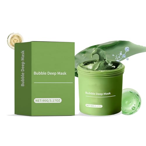 Masque Bulles à PHA – Nettoyage Profond des Pores & Anti-Points Noirs, Masque d'Argile Carbonaté Exfoliant Doux, Rince, Tous Types de Peau, 90g (1pcs)