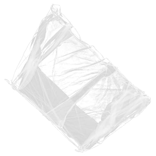 Toyvian Mosquitera para Patio y Cama Estructura Cuadrada, Malla de Grenadina Color Claro, Protección Transpirable y Montaje Sencillo para Camping Familiar al Aire Libre